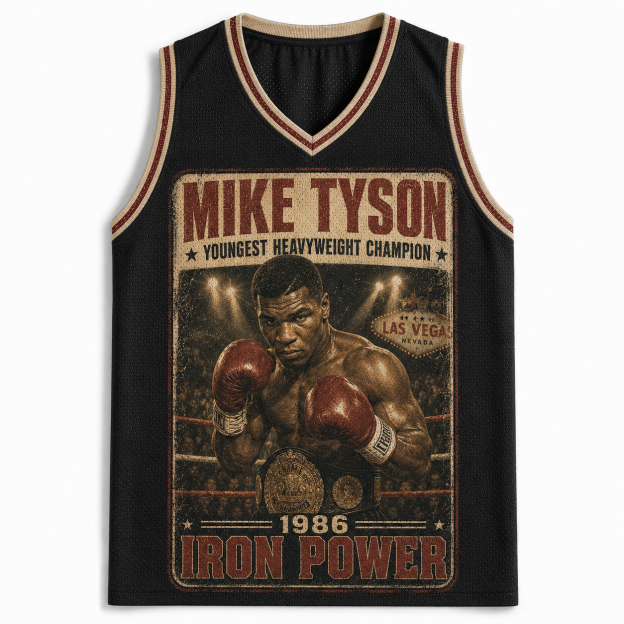 Mike Tyson 1986 Iron Power Jersey Tank
