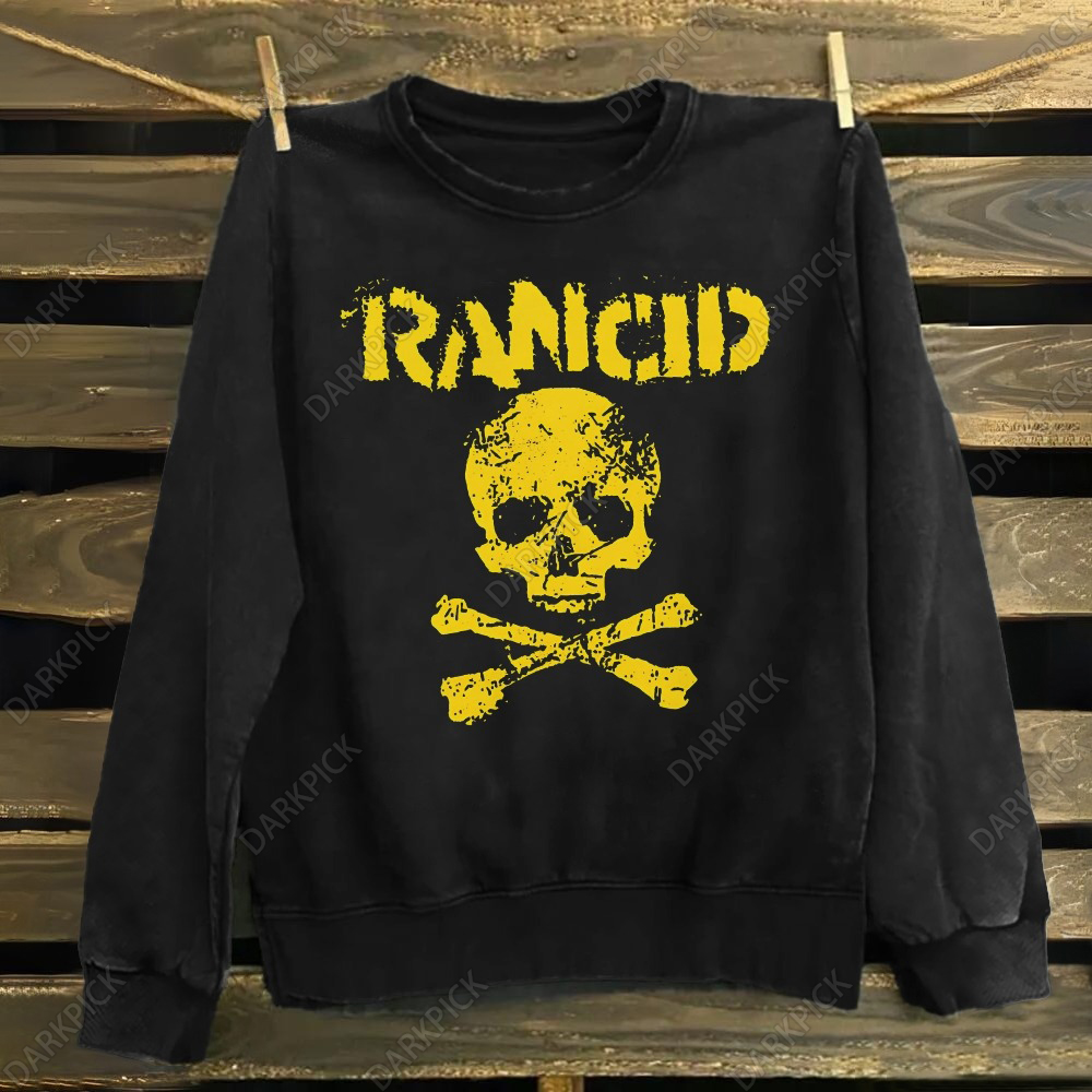 Unisex Cotton Rancid Punk Band Sweatshirt