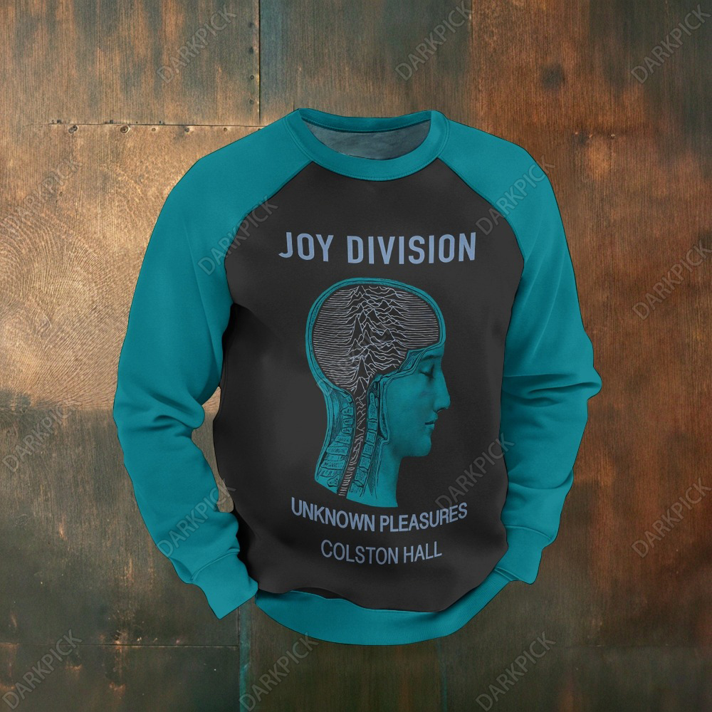 Men's Raglan Joy Division Setlist at Colston Hall Printed Long Sleeve Sweatshirt