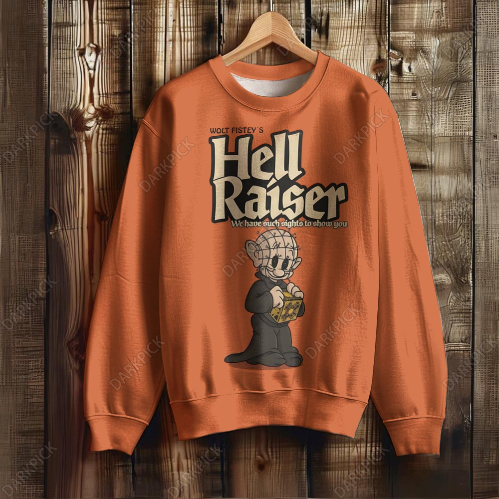Unisex Hell Raiser In Disney Animation Style Sweatshirt