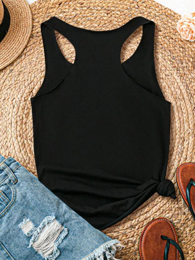 Vintage Women's Casual Retro Car Pattern Tank Top