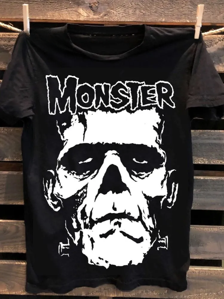 Unisex Monster Skull 100% cotton Tank Top
