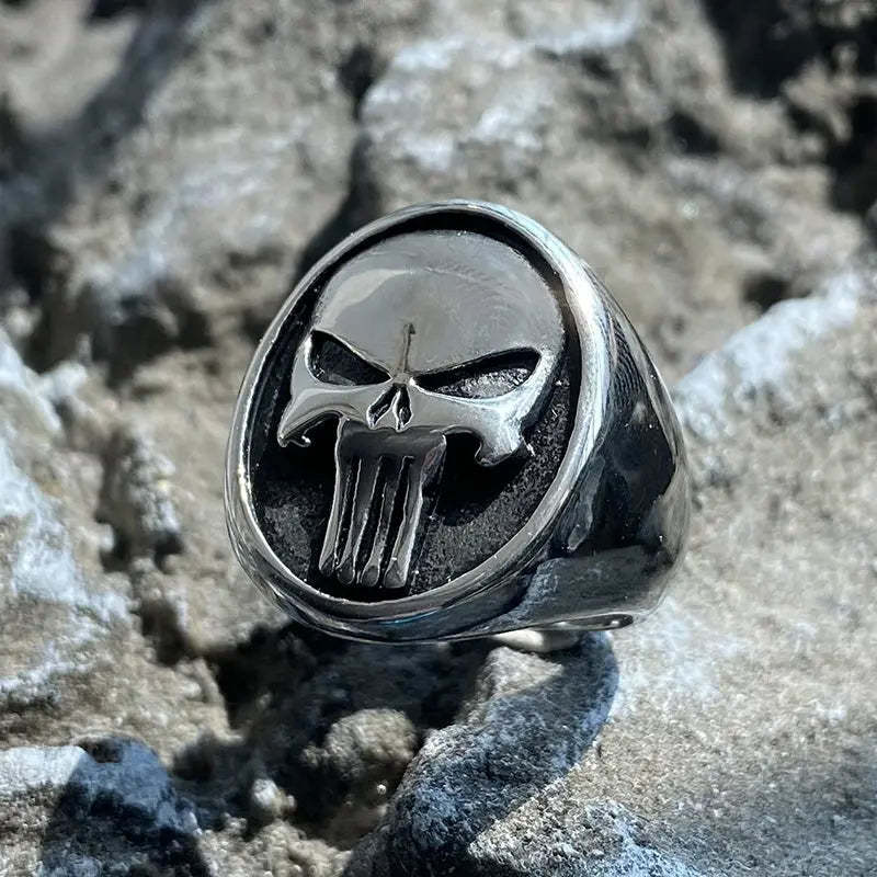 The Punisher Skull Stainless Steel Ring