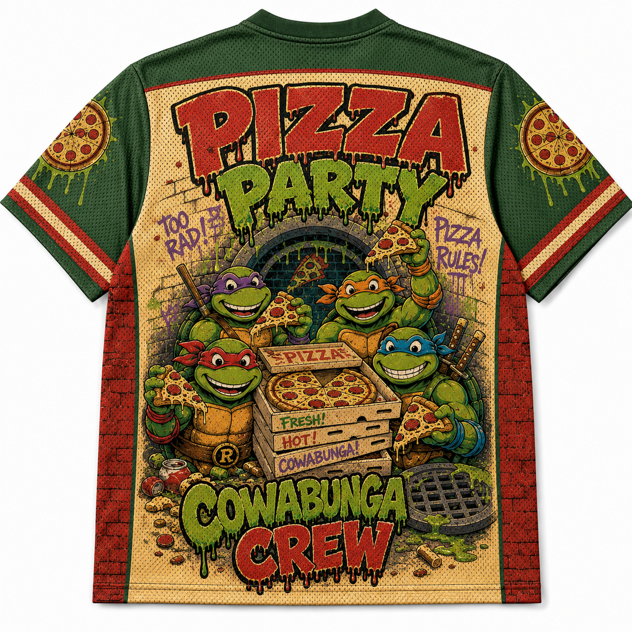Pizza Power Jersey T‑Shirt