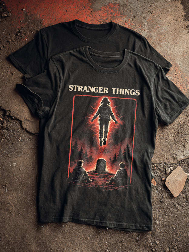 Stranger Things Mind Flayer cotton T-shirt