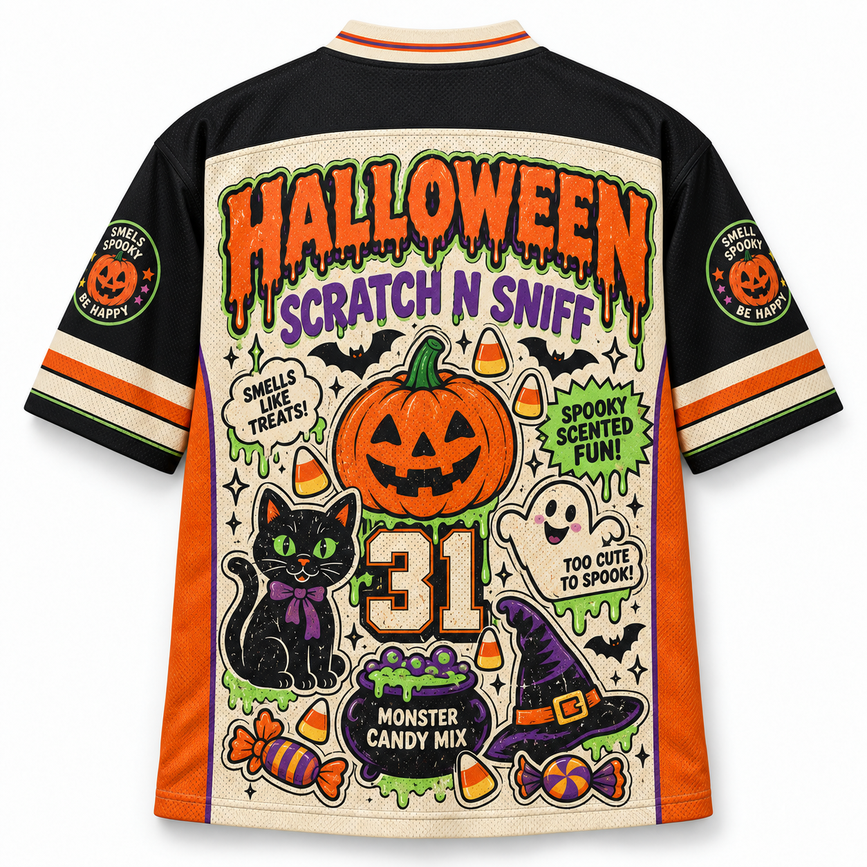 HALLOWEEN SCRATCH N SNIFF Jersey Shirts