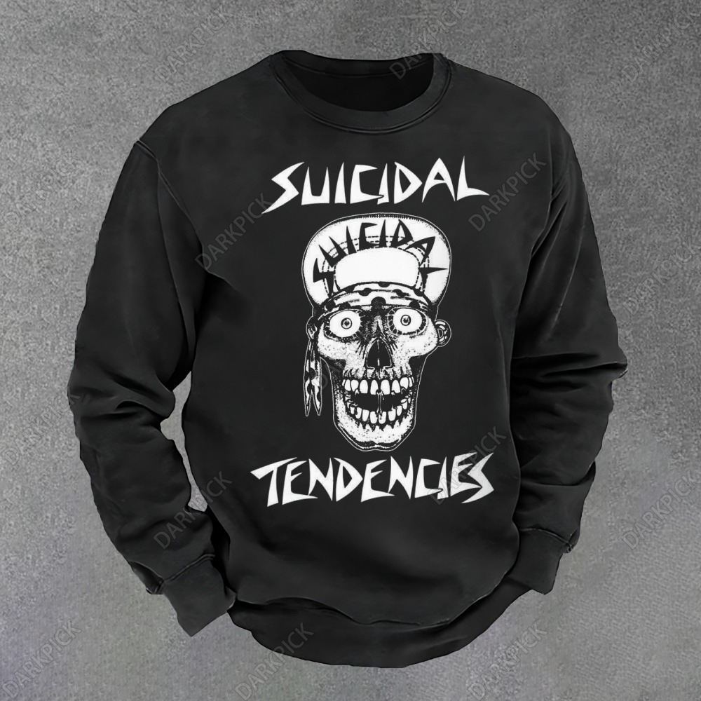 Unisex Vintage Suicidal Temdemcies Sweatshirt