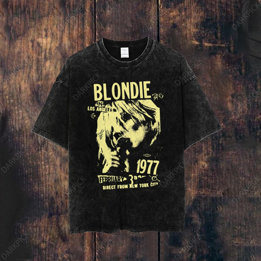 Unisex Washed Blondie 1977 Direct From New York City T-shirt