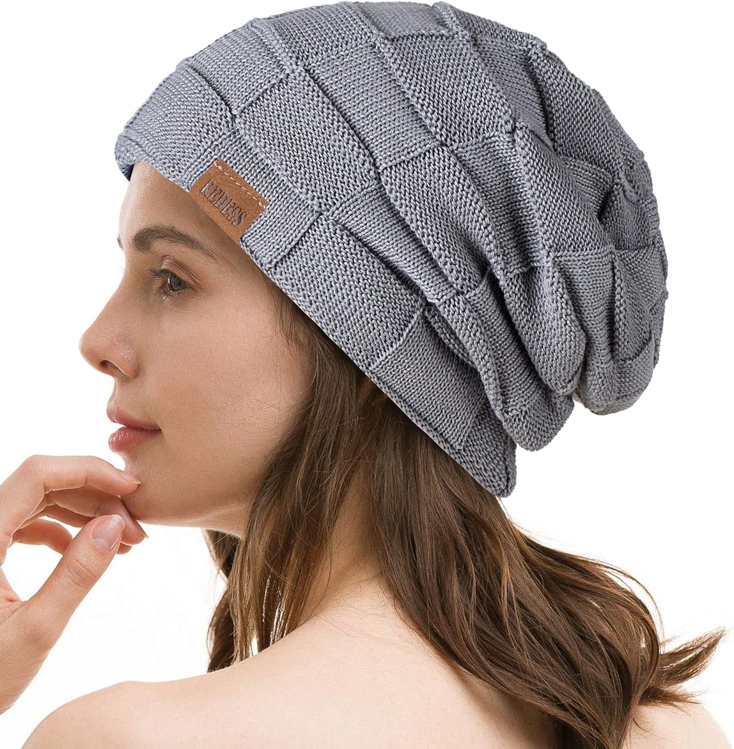  Beanie Hat for Men and Women Winter Warm Hats Knit Slouchy Thick Skull Cap