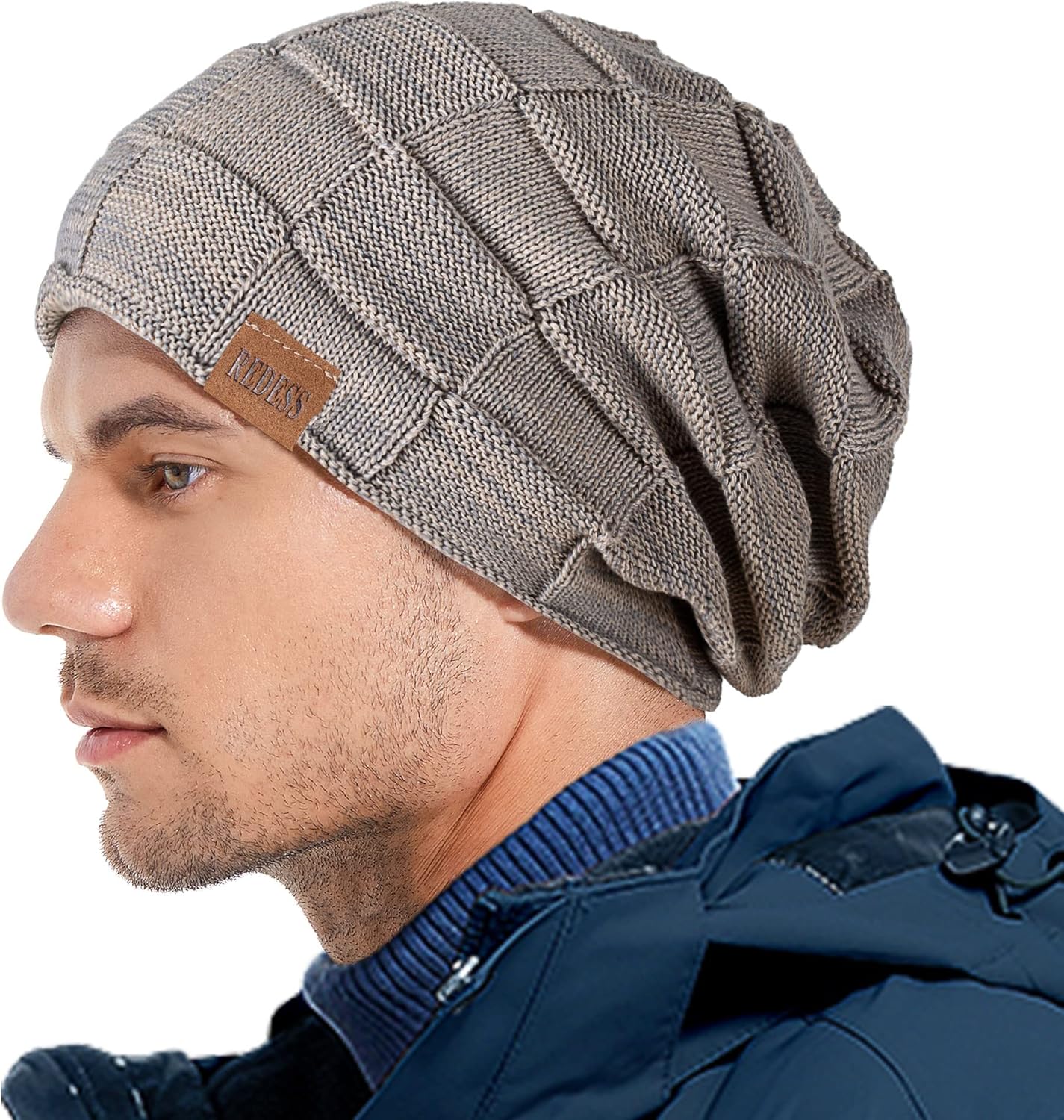  Beanie Hat for Men and Women Winter Warm Hats Knit Slouchy Thick Skull Cap