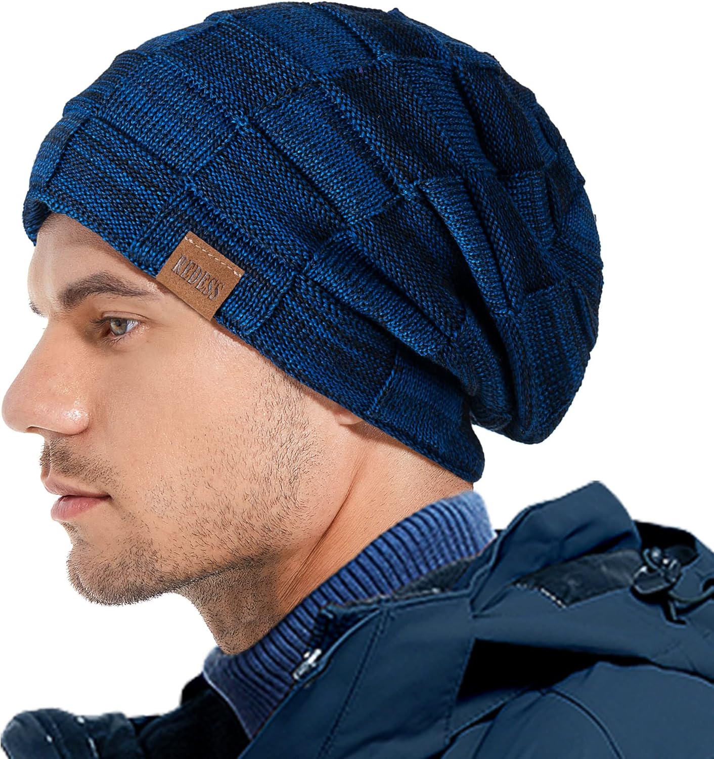  Beanie Hat for Men and Women Winter Warm Hats Knit Slouchy Thick Skull Cap