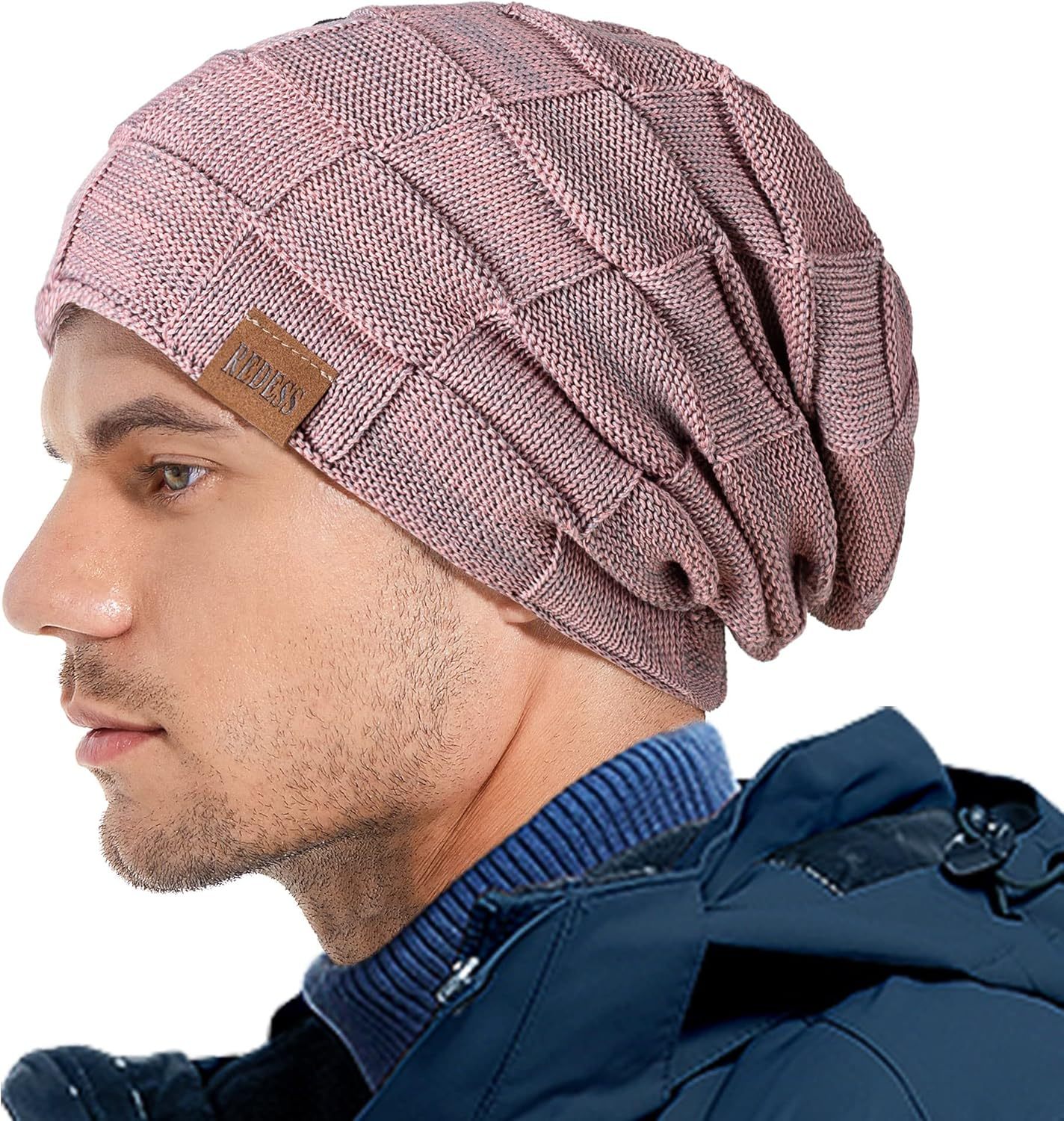  Beanie Hat for Men and Women Winter Warm Hats Knit Slouchy Thick Skull Cap