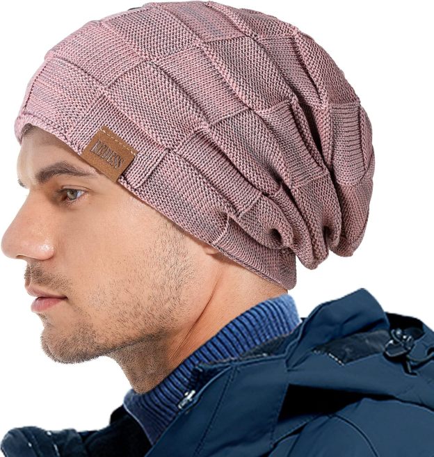  Beanie Hat for Men and Women Winter Warm Hats Knit Slouchy Thick Skull Cap