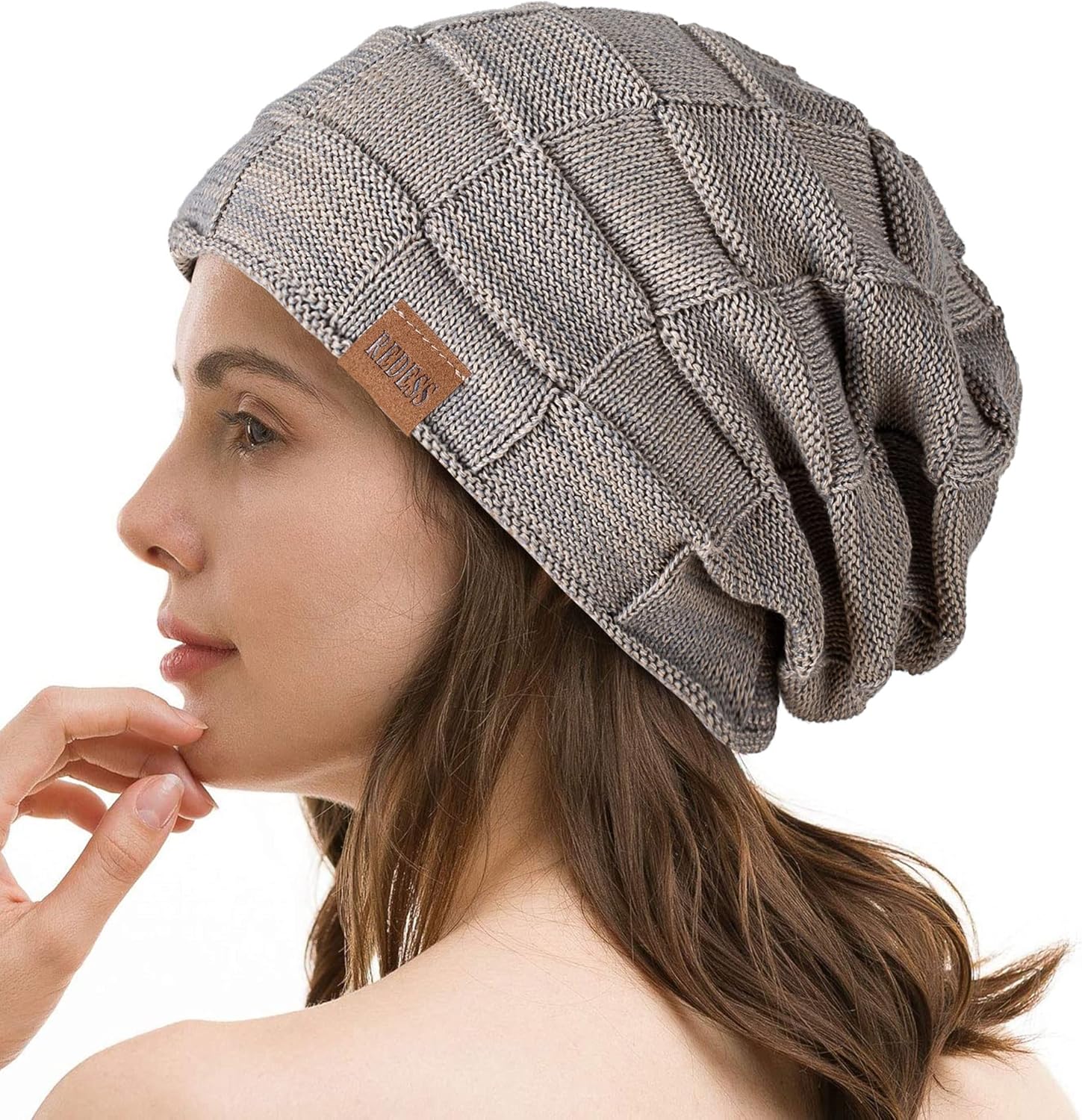  Beanie Hat for Men and Women Winter Warm Hats Knit Slouchy Thick Skull Cap