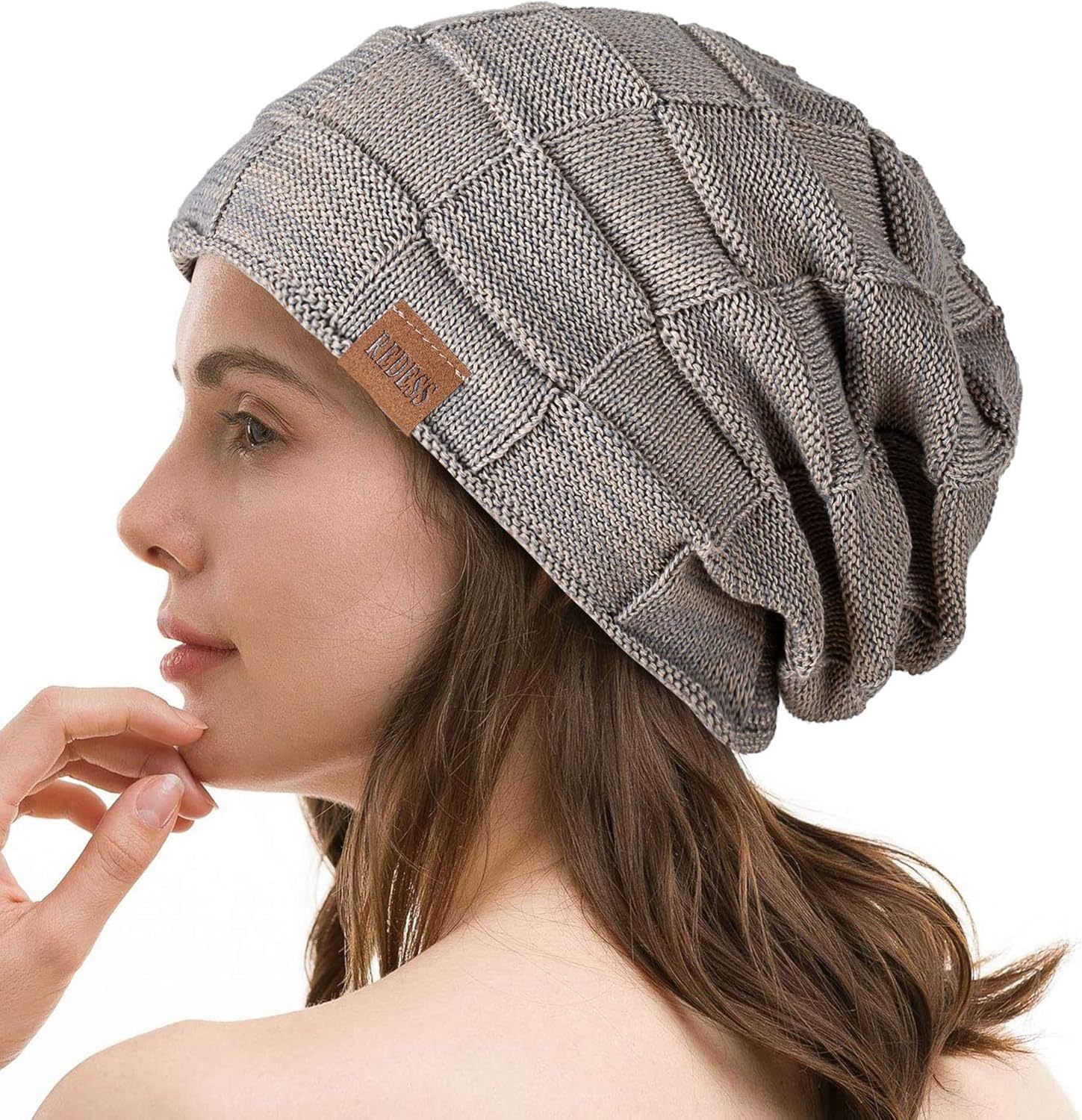  Beanie Hat for Men and Women Winter Warm Hats Knit Slouchy Thick Skull Cap