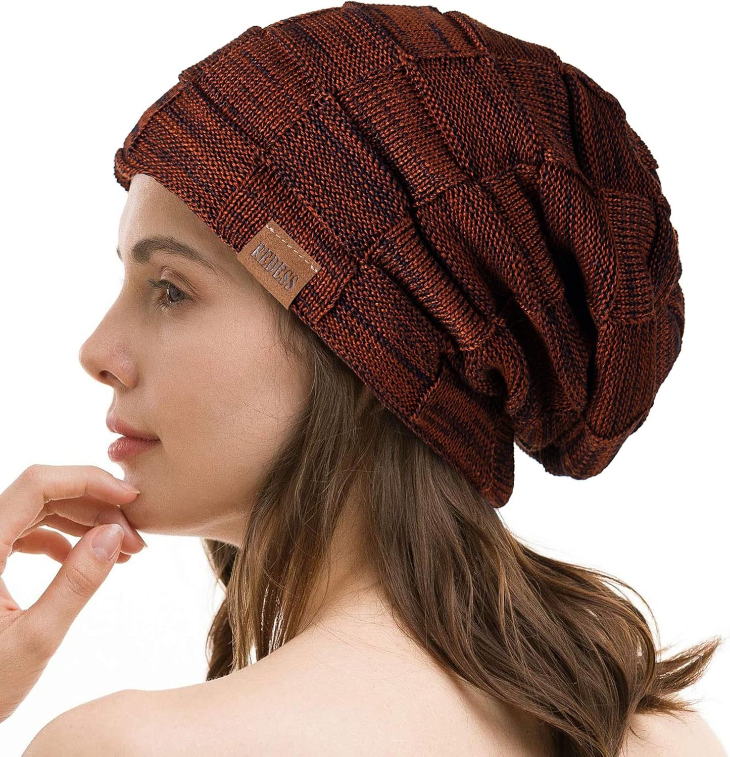  Beanie Hat for Men and Women Winter Warm Hats Knit Slouchy Thick Skull Cap