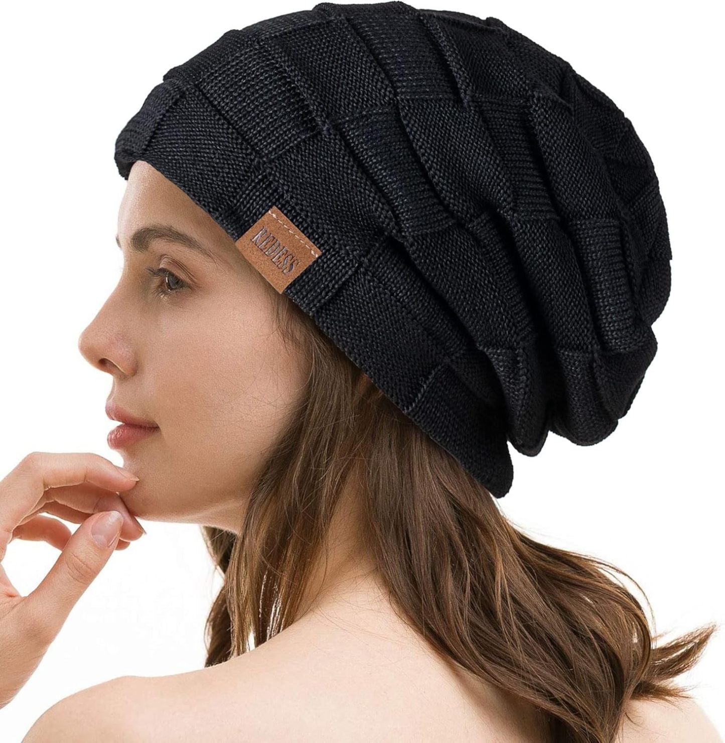  Beanie Hat for Men and Women Winter Warm Hats Knit Slouchy Thick Skull Cap
