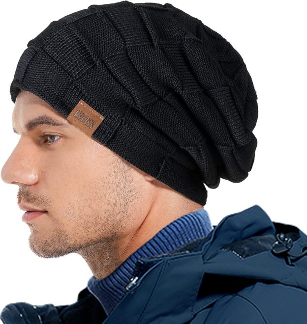  Beanie Hat for Men and Women Winter Warm Hats Knit Slouchy Thick Skull Cap