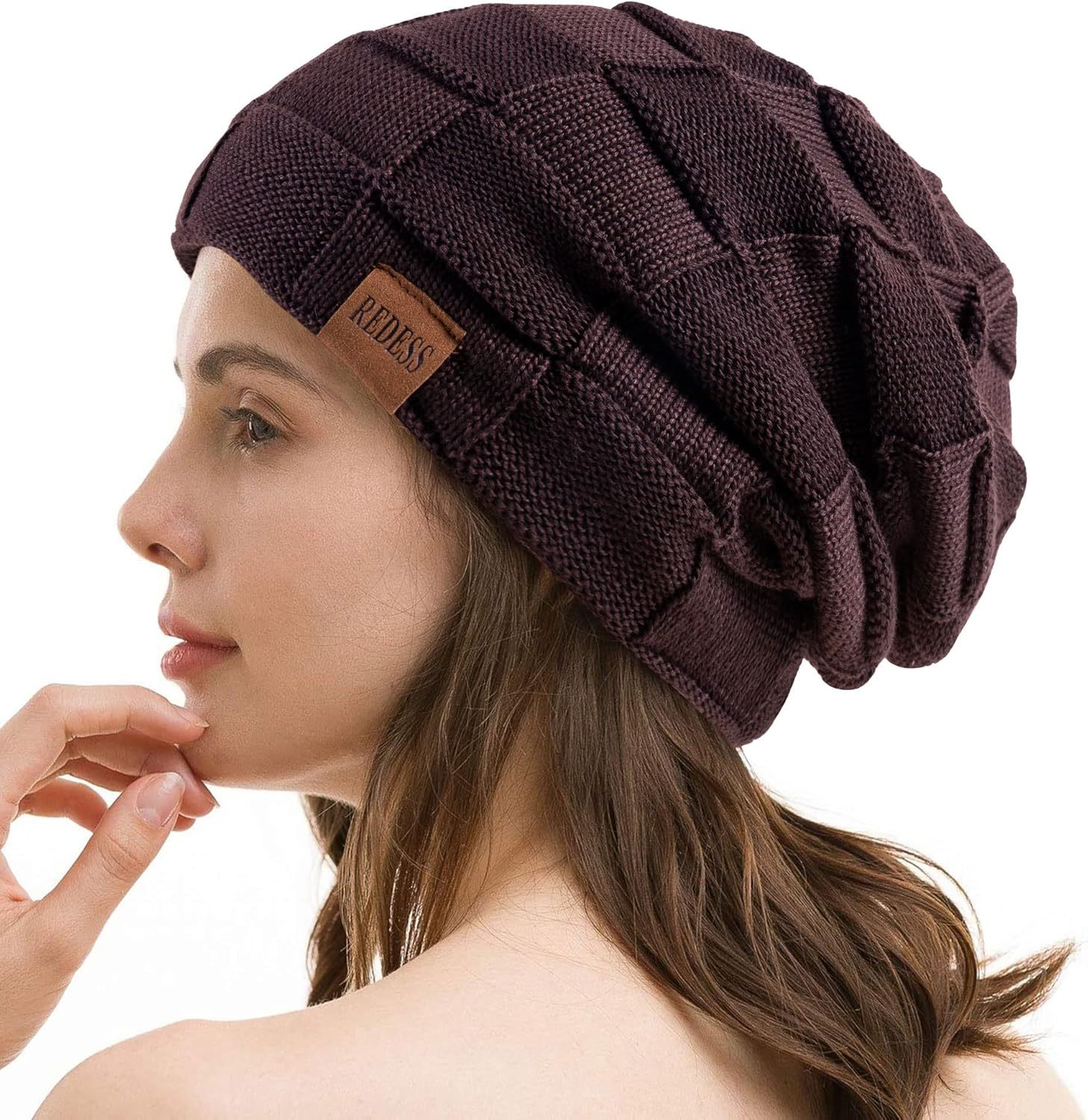  Beanie Hat for Men and Women Winter Warm Hats Knit Slouchy Thick Skull Cap