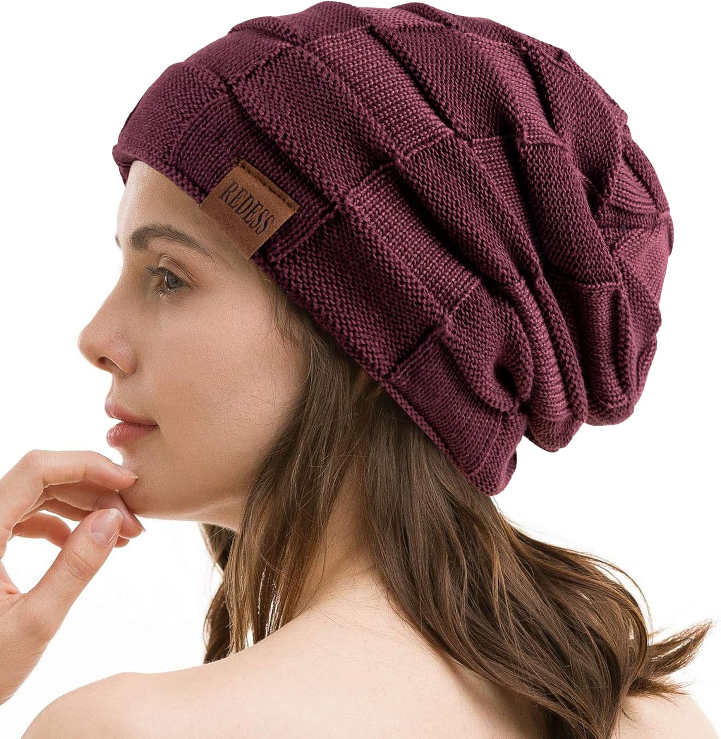  Beanie Hat for Men and Women Winter Warm Hats Knit Slouchy Thick Skull Cap