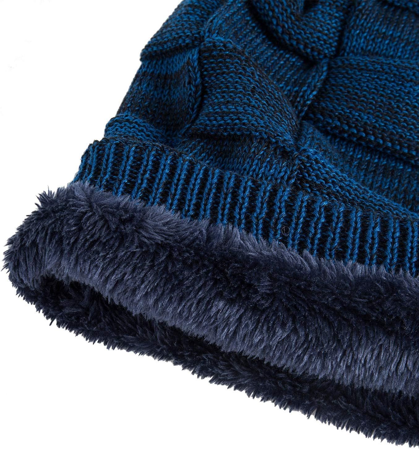 Beanie Hat for Men and Women Winter Warm Hats Knit Slouchy Thick Skull Cap