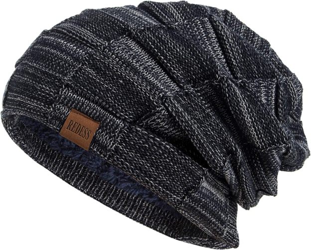  Beanie Hat for Men and Women Winter Warm Hats Knit Slouchy Thick Skull Cap