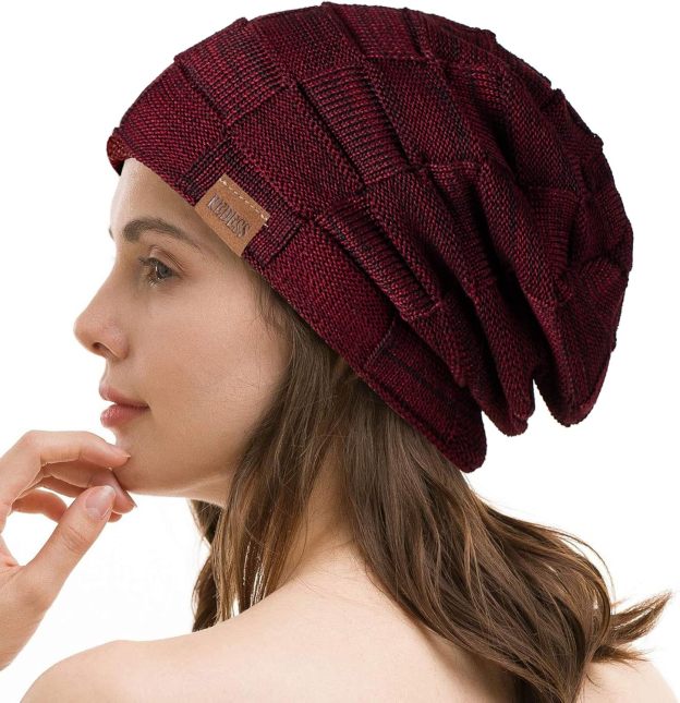  Beanie Hat for Men and Women Winter Warm Hats Knit Slouchy Thick Skull Cap