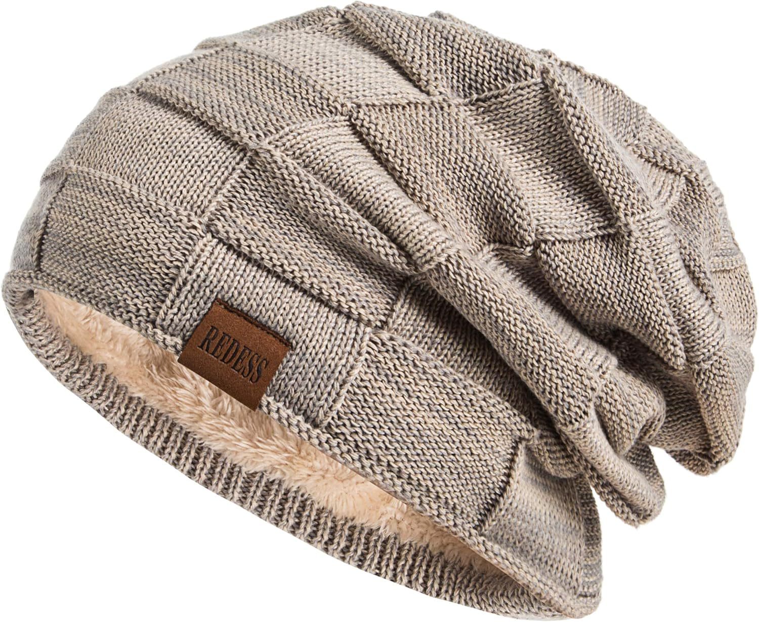  Beanie Hat for Men and Women Winter Warm Hats Knit Slouchy Thick Skull Cap