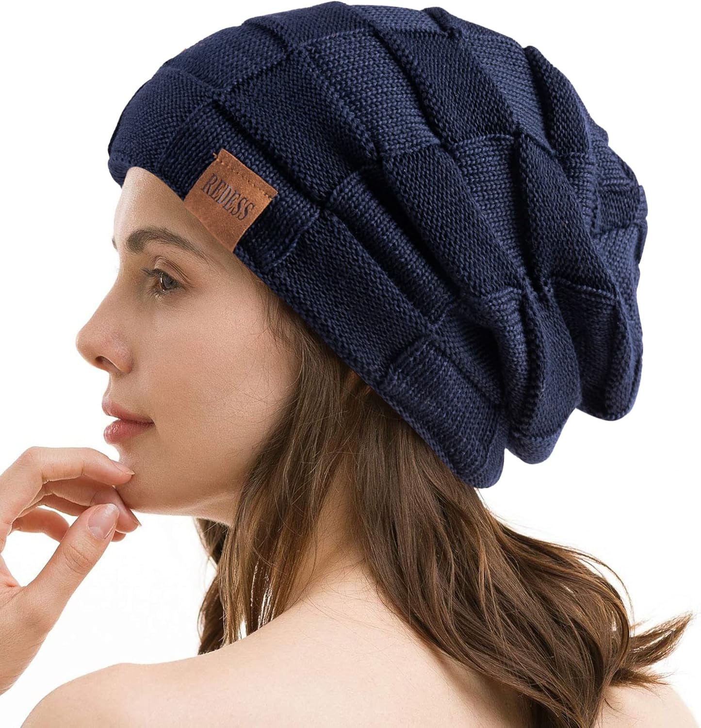  Beanie Hat for Men and Women Winter Warm Hats Knit Slouchy Thick Skull Cap