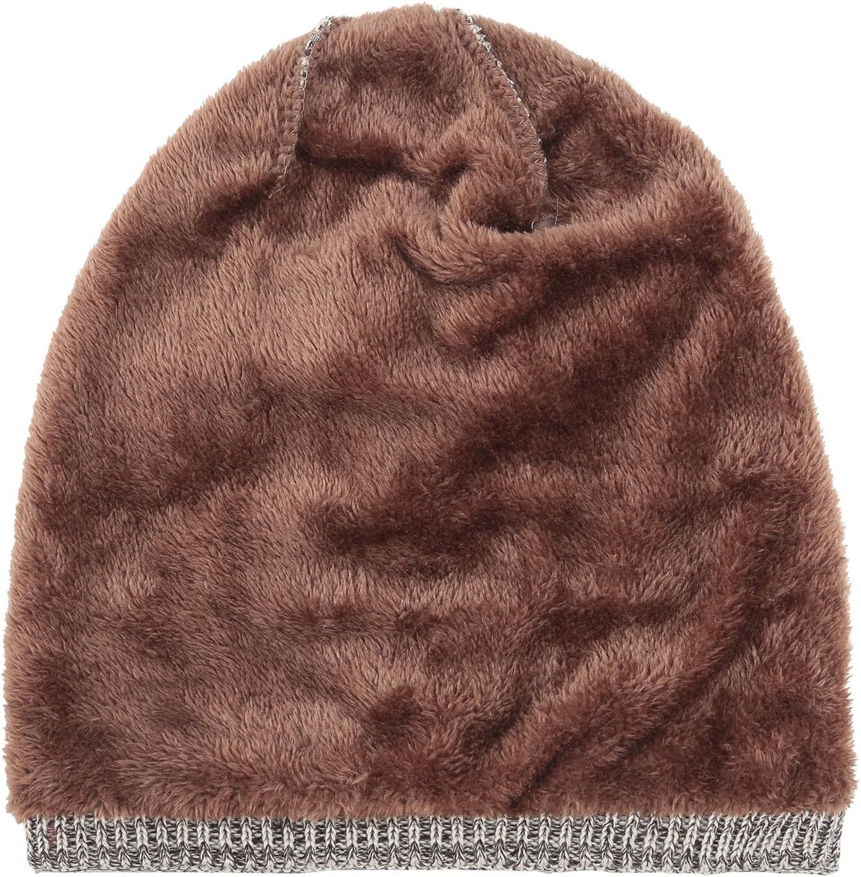  Beanie Hat for Men and Women Winter Warm Hats Knit Slouchy Thick Skull Cap