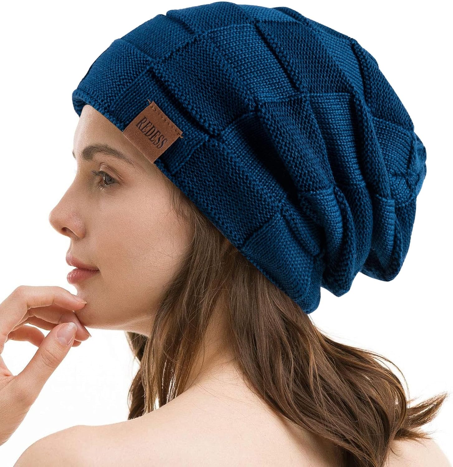  Beanie Hat for Men and Women Winter Warm Hats Knit Slouchy Thick Skull Cap