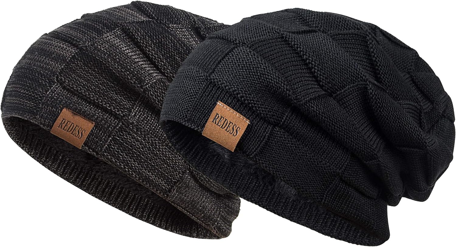  Beanie Hat for Men and Women Winter Warm Hats Knit Slouchy Thick Skull Cap