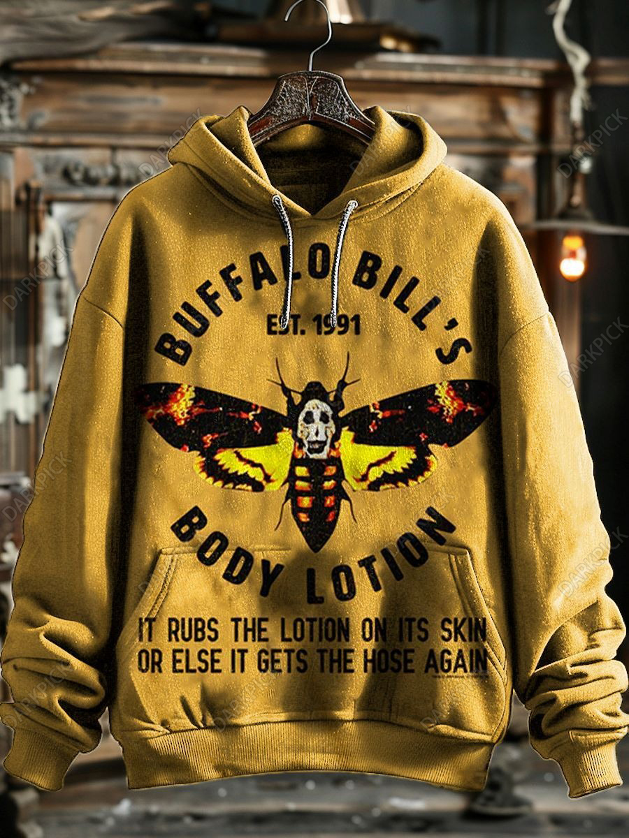 Body Lotion Silence of the Lambs Print Unisex Casual Hoodie Sweatshirt