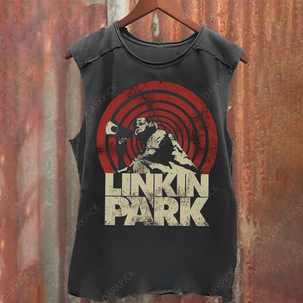 Unisex Vintage Washed Linkin Park Tank Top