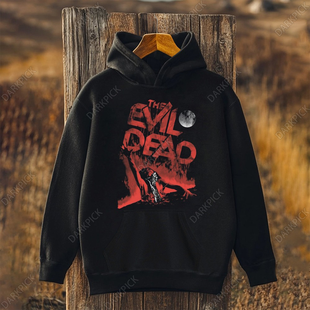 Unisex Evil Dead Printed Long Sleeve Hoodie