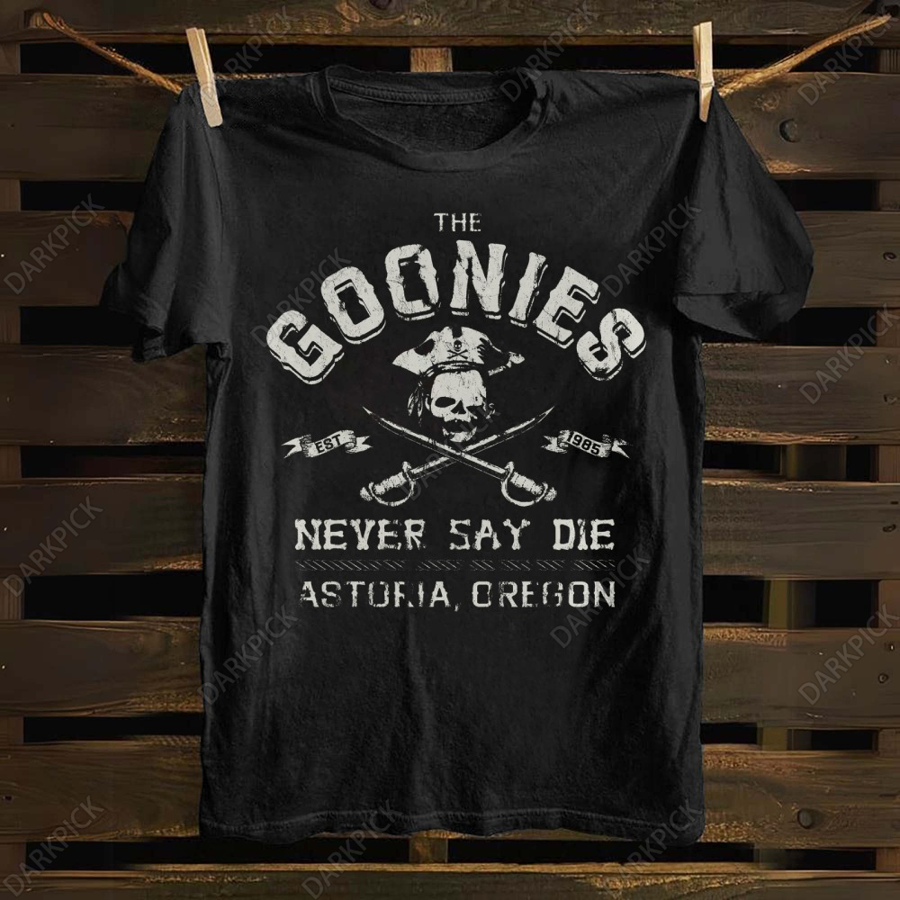 Unisex cotton The Goonies Never Say Die T-shirt