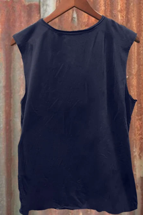 Unisex Jaws Amity Island Print Casual Tank Top