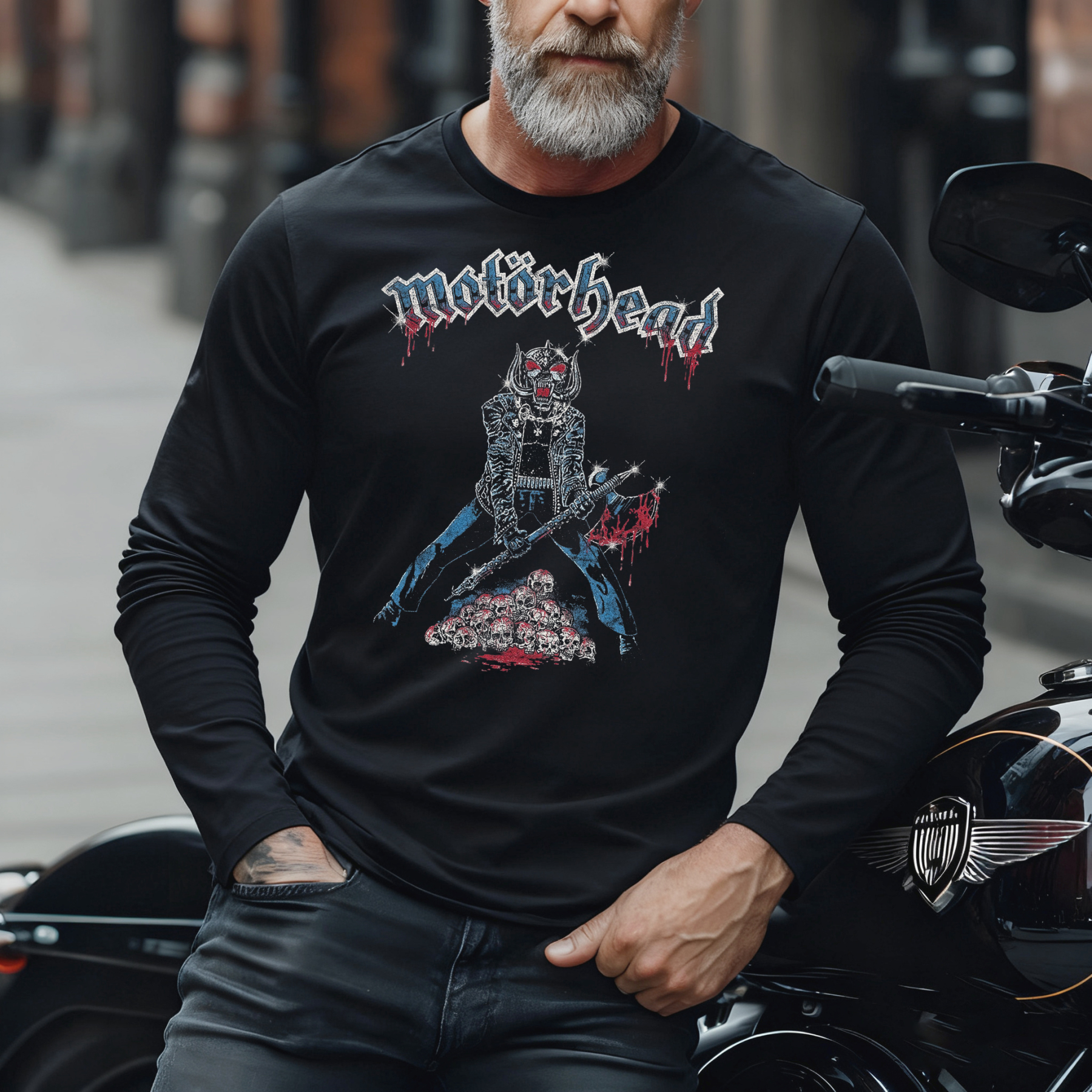 Motörhead Printed Long Sleeve T-Shirt