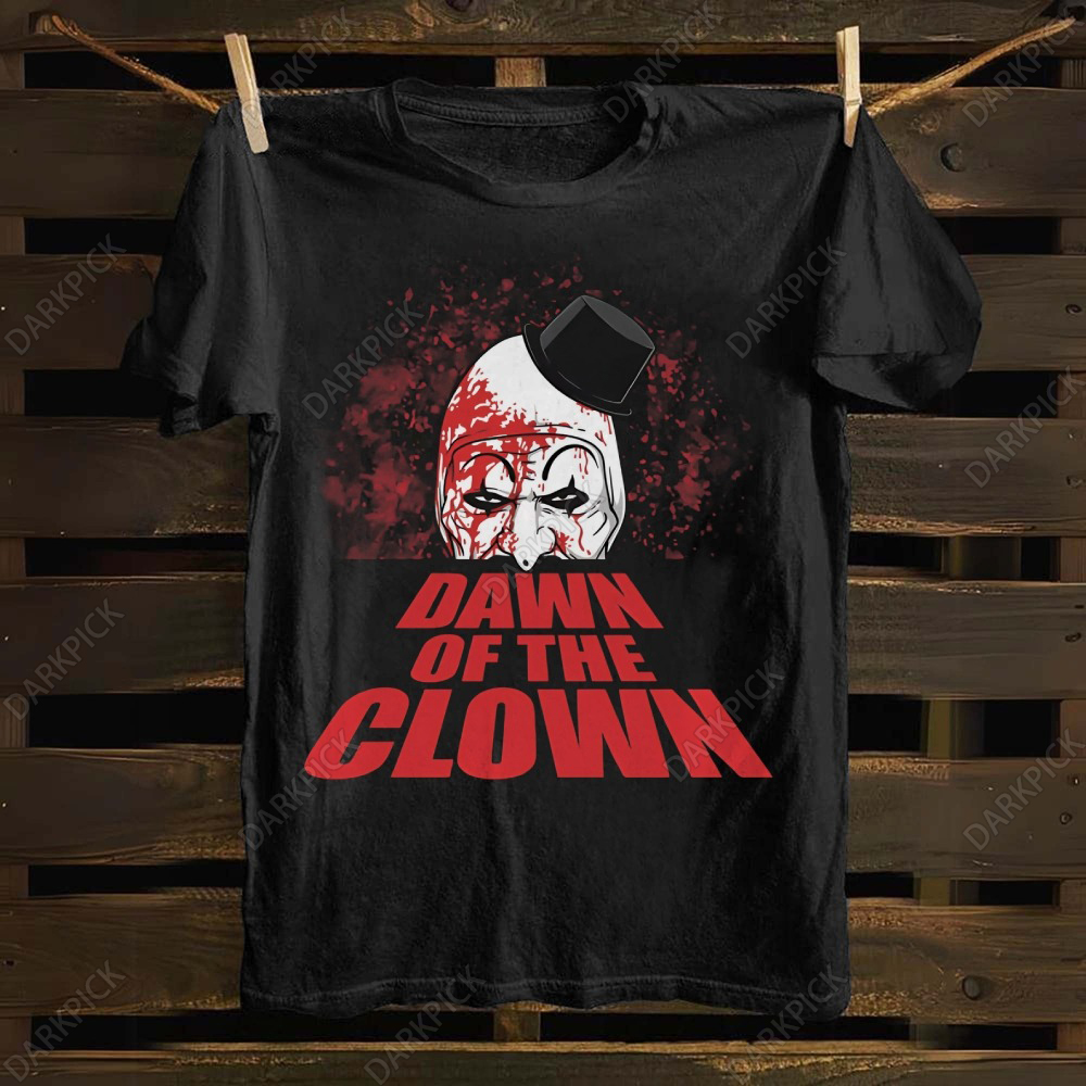Unisex cotton Terrifier 3 Art The Santa Clown T-shirt