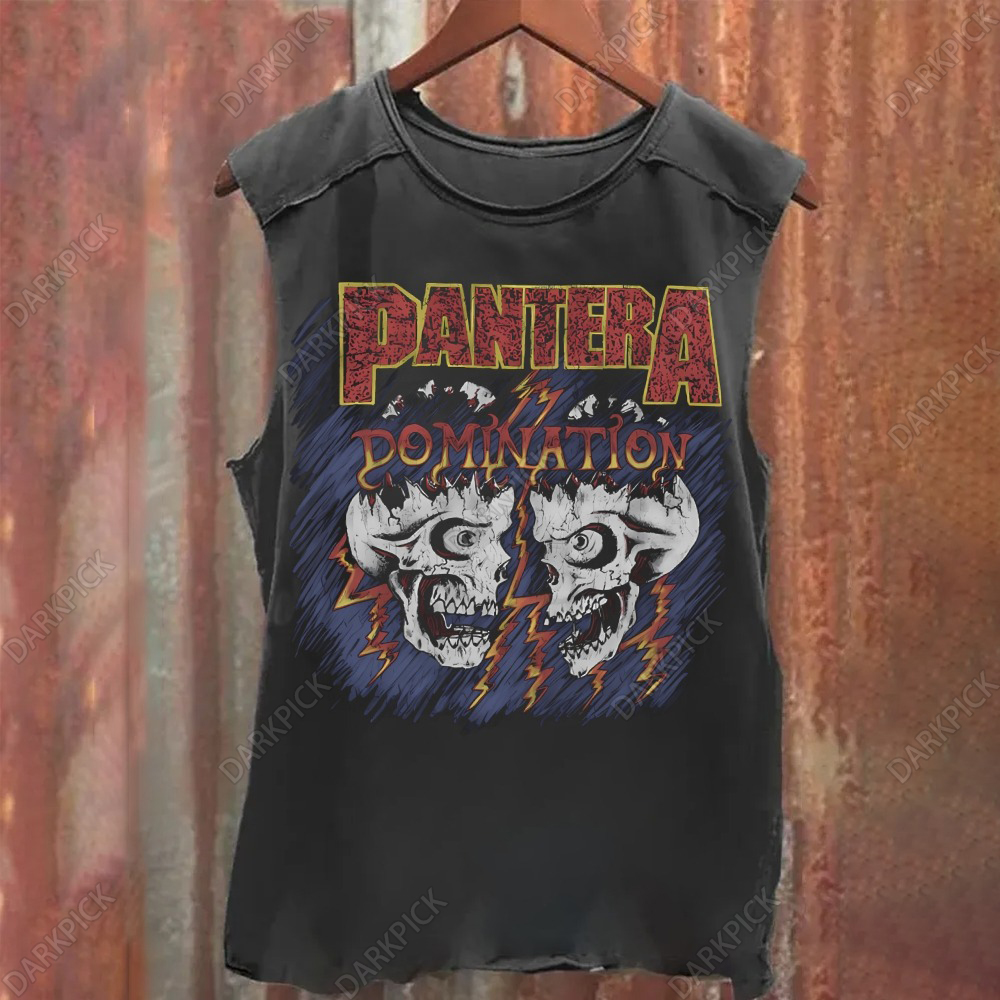 Unisex Vintage Washed  Pantera Tank Top