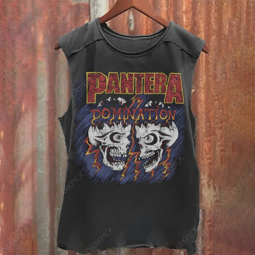 Unisex Vintage Washed Pantera Tank Top