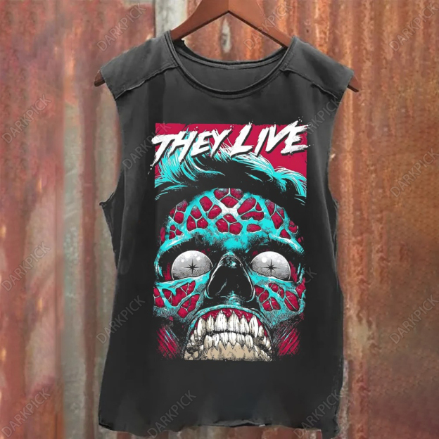 Unisex Vintage Washed John Carpenter's They Live Tank Top
