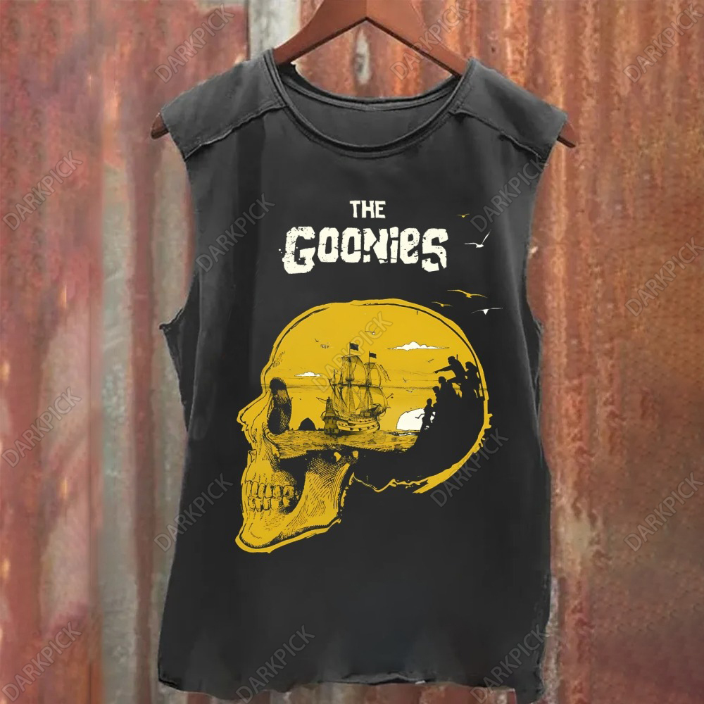 Unisex Vintage Washed The Goonies Adventure Comedy Tank Top