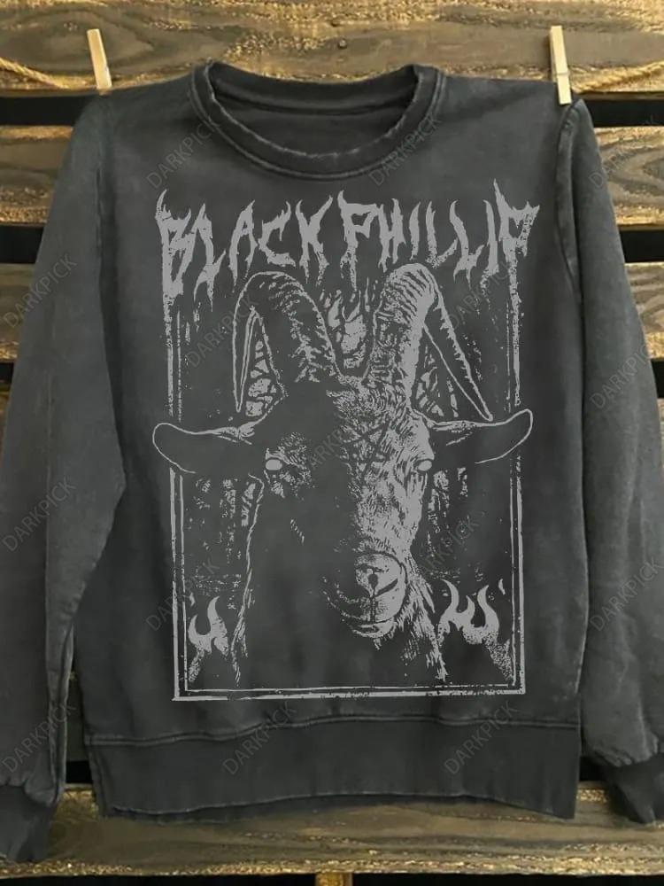 The Witch Black Phillip Print Unisex 100% Cotton Sweatshirt