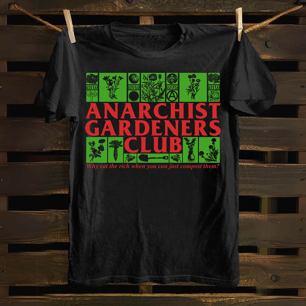 Anarchist Gardeners Club cotton T-shirt