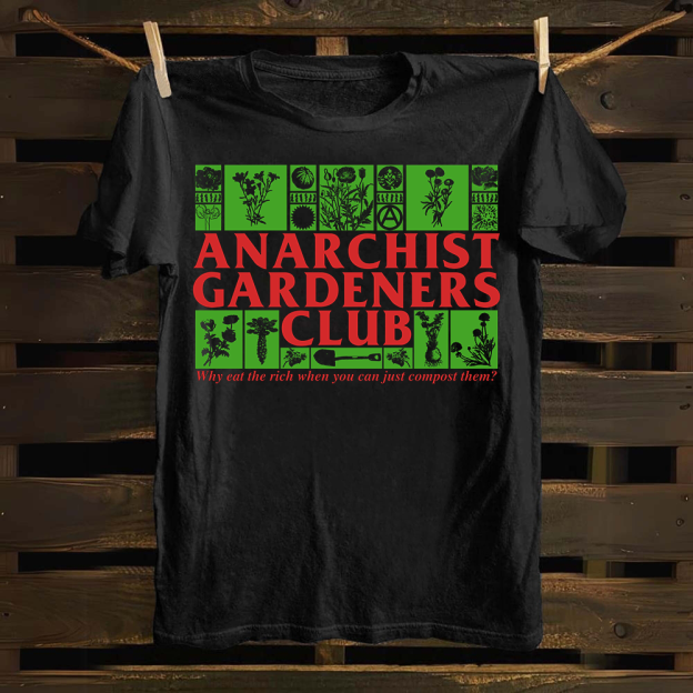 Anarchist Gardeners Club cotton T-shirt