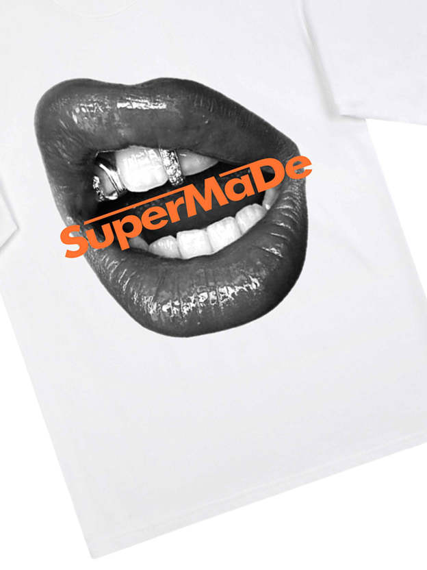 Lips Print Short Sleeve T-shirt -