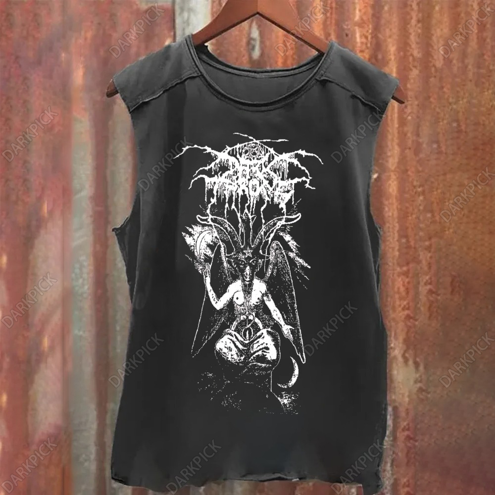 Unisex Vintage Washed  darkthrone Tank Top