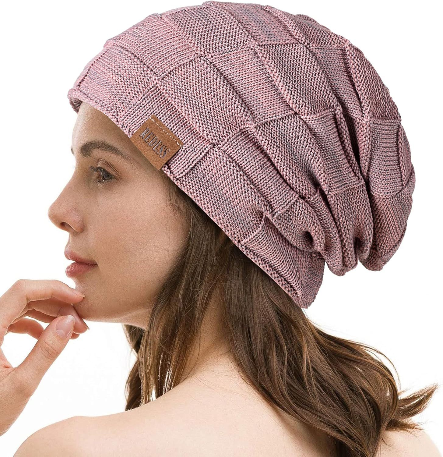  Beanie Hat for Men and Women Winter Warm Hats Knit Slouchy Thick Skull Cap