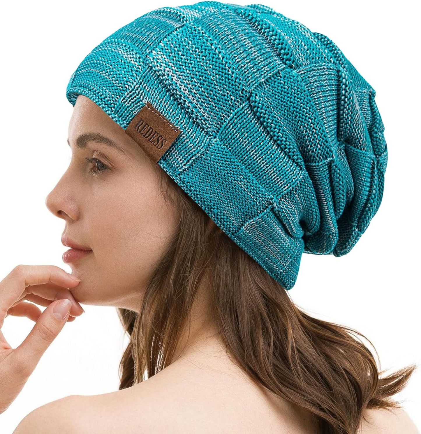  Beanie Hat for Men and Women Winter Warm Hats Knit Slouchy Thick Skull Cap
